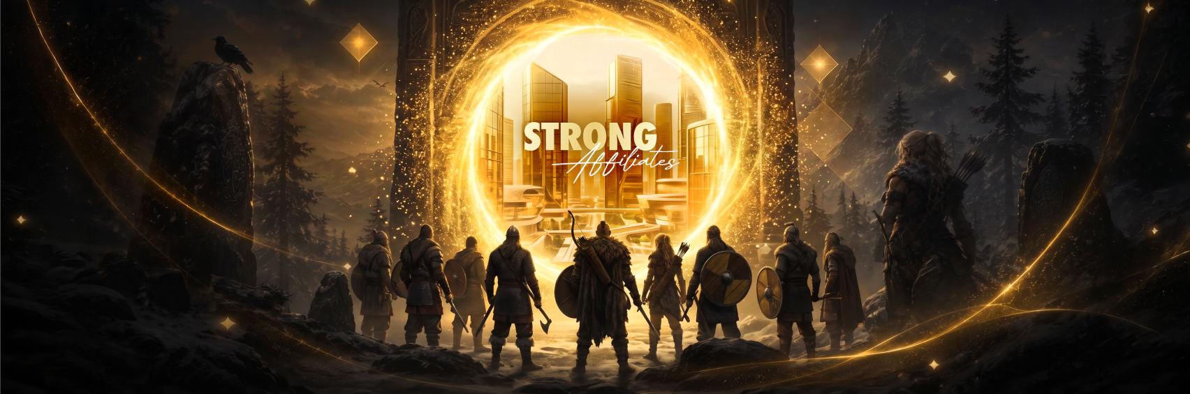 Strong Affiliates banner announcing a new brand launch with the text “New Brand Live on Strong”